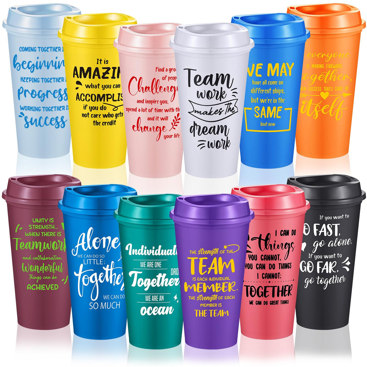 FillTouch taza de café con tapa amarilla, ideal para llevar al trabajo