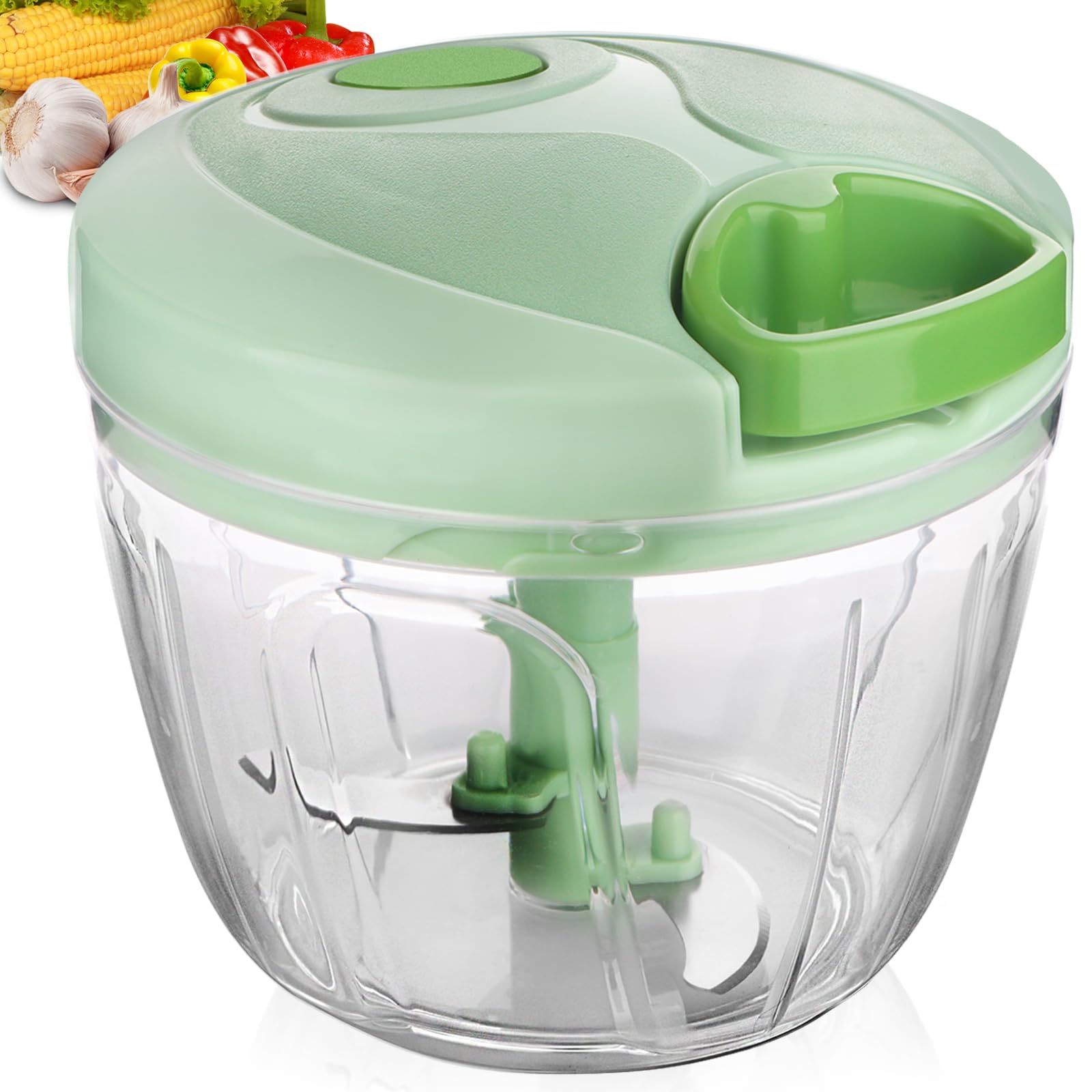 FILTA Picadora Manual: acción de corte de verduras para comidas rápidas.