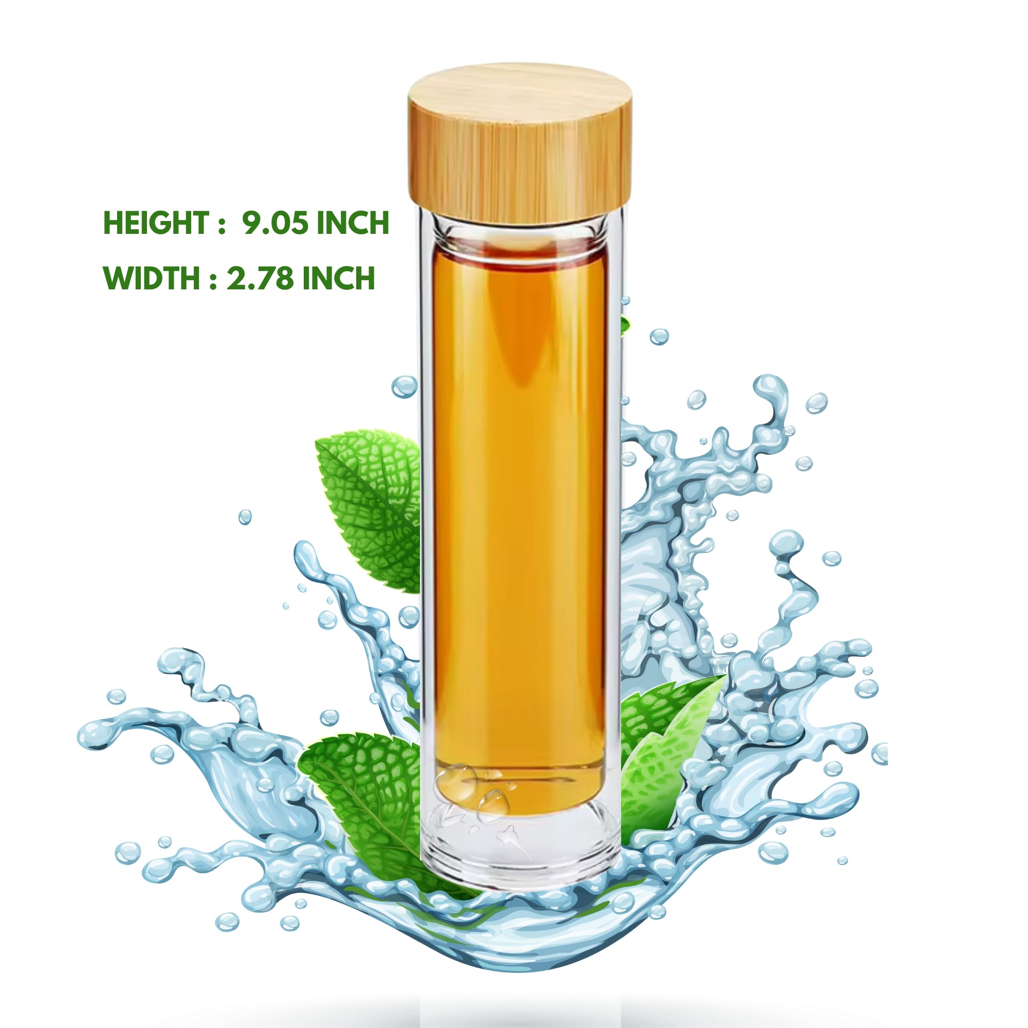 Filtered Blend uso portátil para agua y bebidas en movimiento.