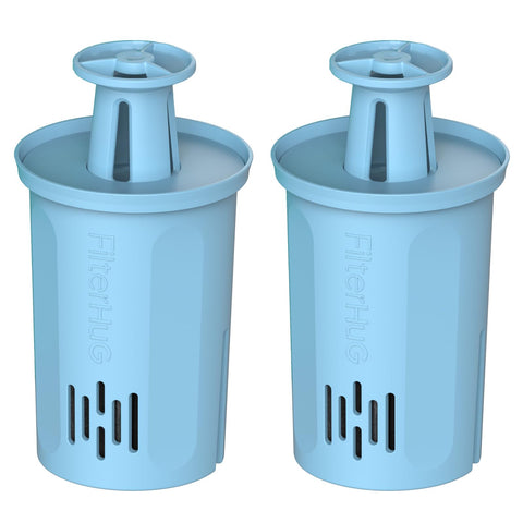 Filtro FILTERHUG doble pack para Brita, ahorro de costos y agua más limpia.