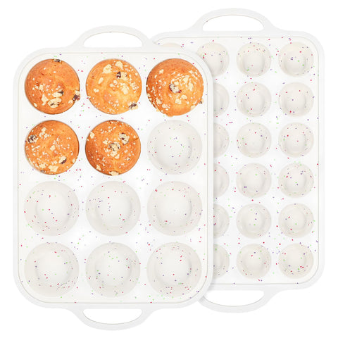 Moldes Fimary para magdalenas 12 cupos con armazon metalico facilita desmolde.
