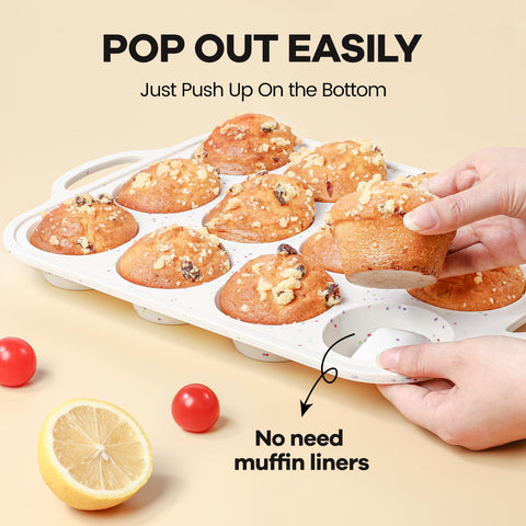 Fimary silicona antiadherente para desmoldar muffins fácilmente