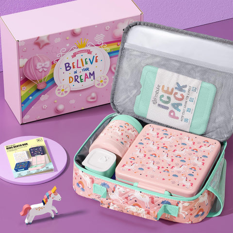 Fimibuke bolsa de almuerzo para niños con gran espacio de almacenamiento.