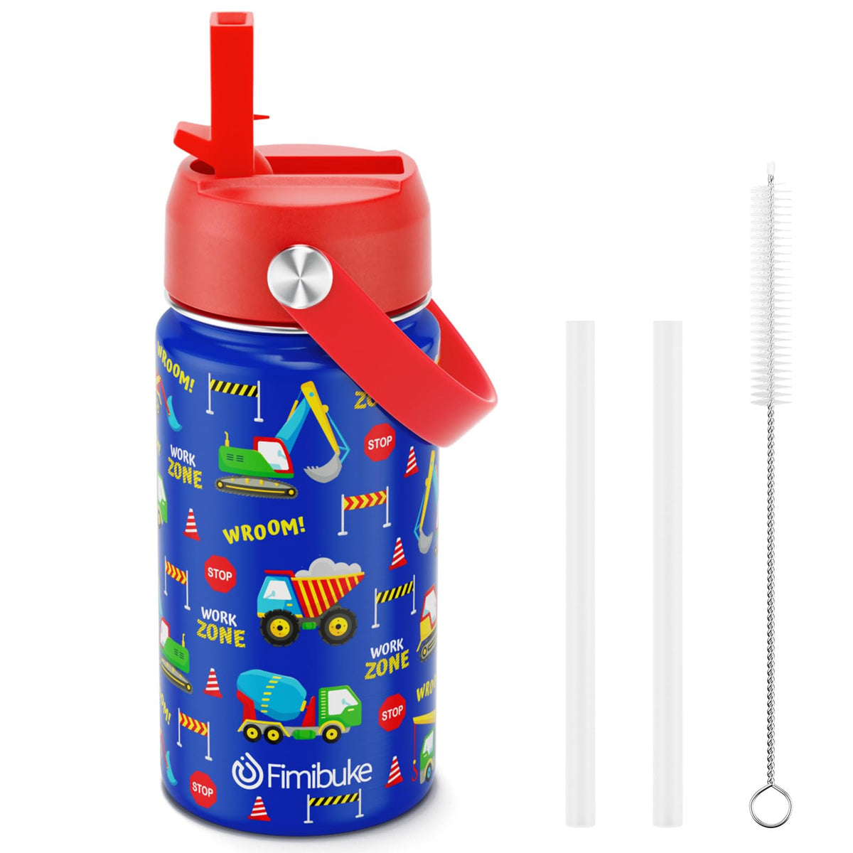 Botella Fimibuke para niños con aislamiento, mantiene bebidas frías por más tiempo.