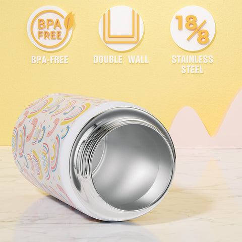 Fimibuke botella, diseño arcoíris, ideal para clase y actividades.