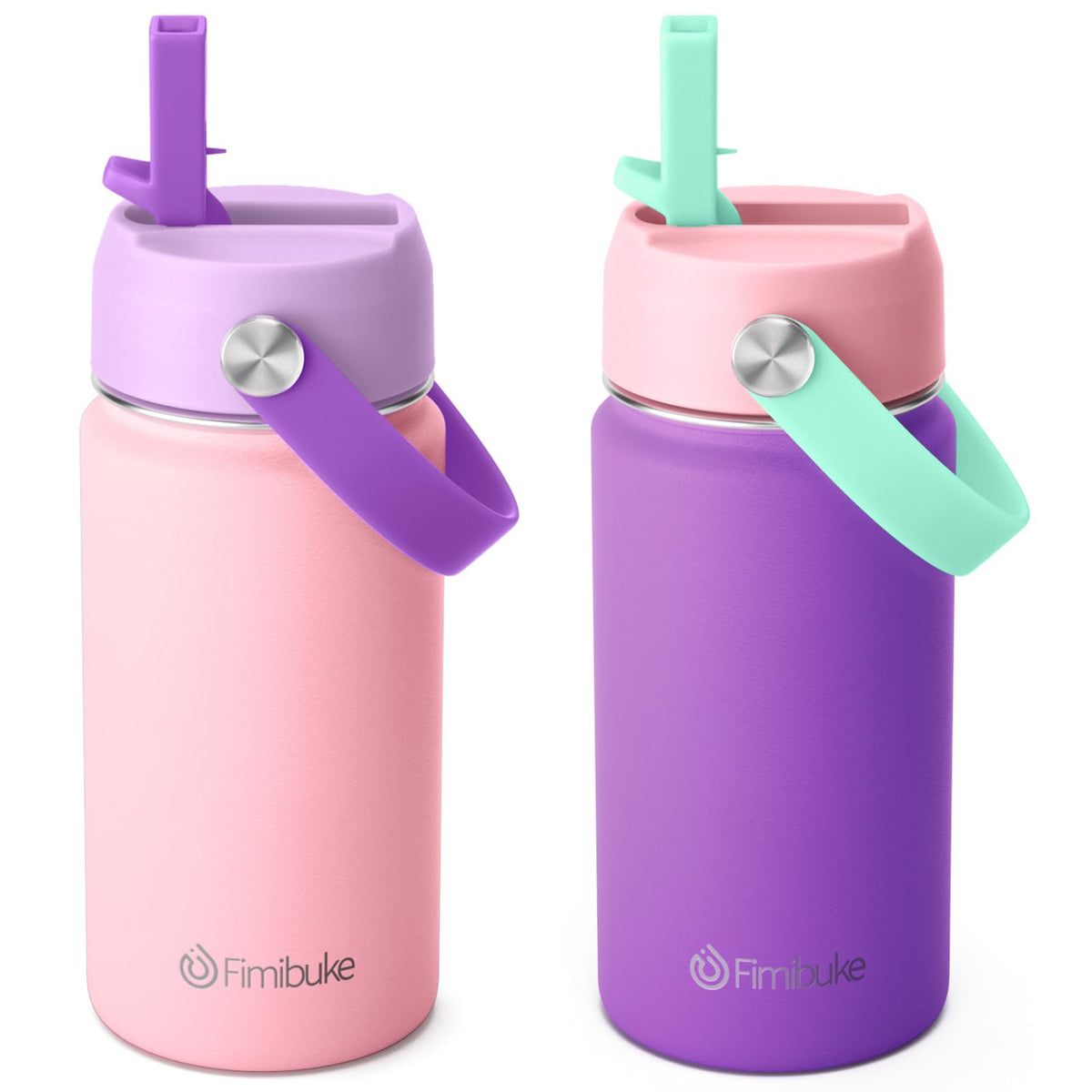 Botella Fimibuke para niños con doble pared aislante mantiene fría la bebida