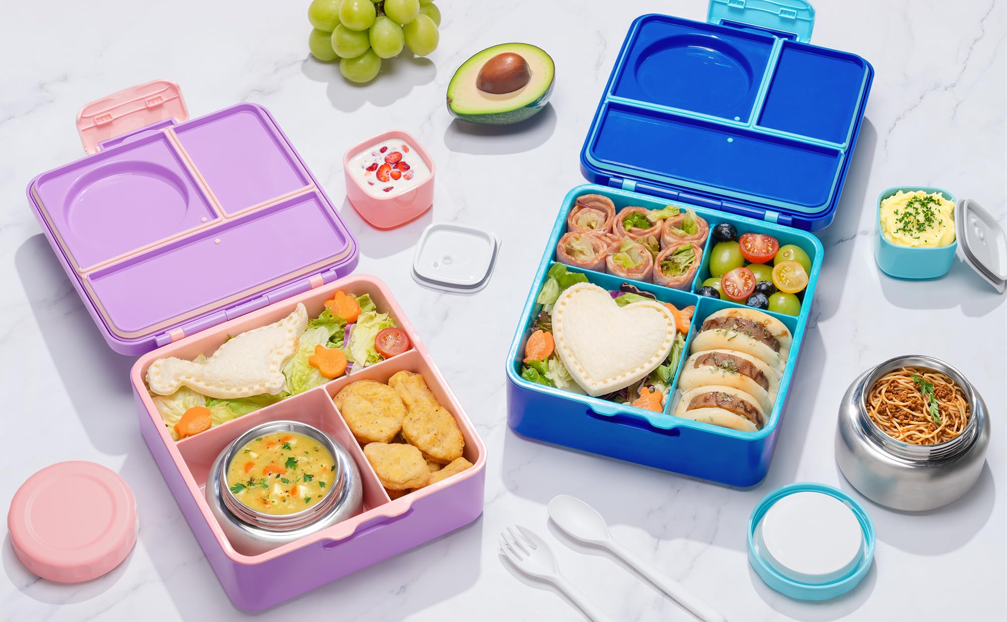Fimibuke diseño espacioso 60oz, perfecto para comidas completas.
