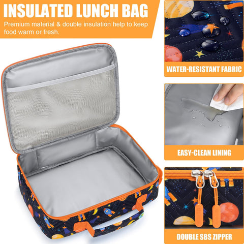Utensilios integrados que se sujetan a la tapa para viaje ordenado.