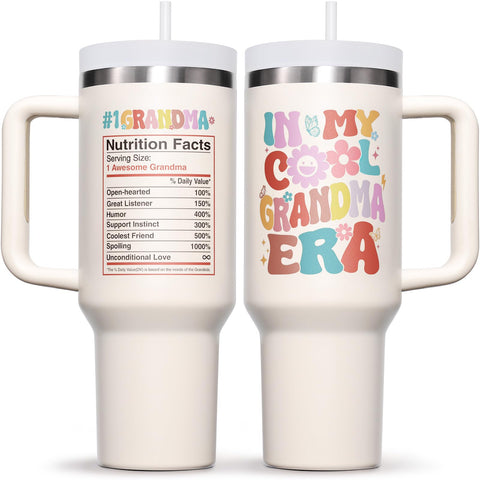 Fimibuke vaso térmico 40oz con mango, ideal para llevar bebidas frías o calientes.