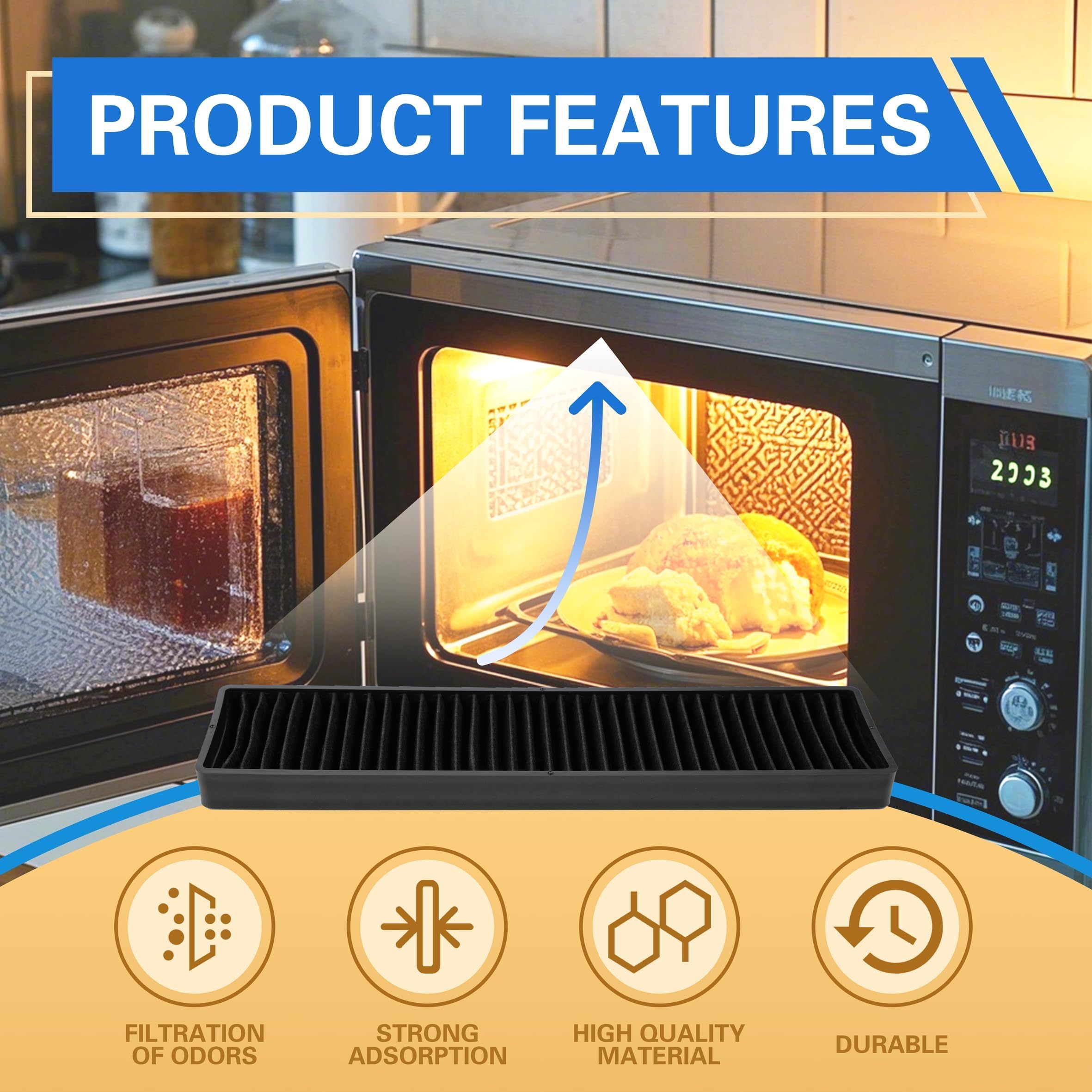 FIMXSD filtro-carbon-activo: compatible con GE JVM7195SK6SS y otros modelos