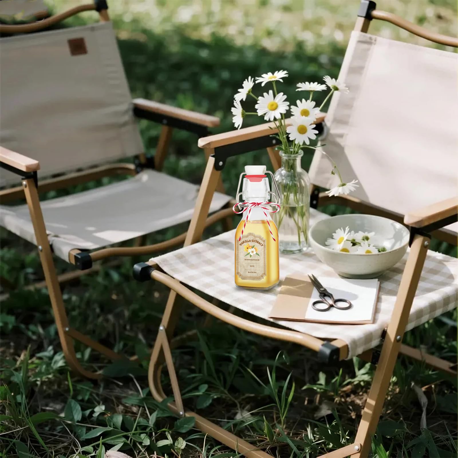 Botellas Fimyyao listas para regalos hechos a mano con vainilla.