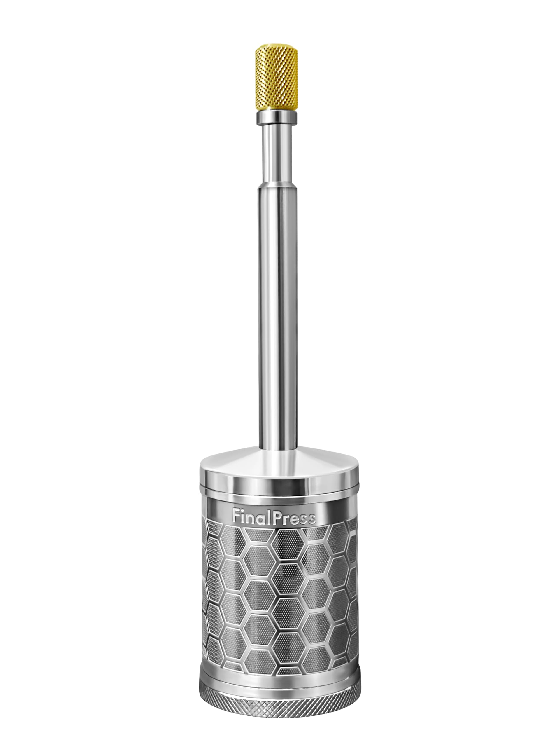 FinalPress V3 cafetera portátil con tapa inferior, ideal para viaje y limpieza rápida.