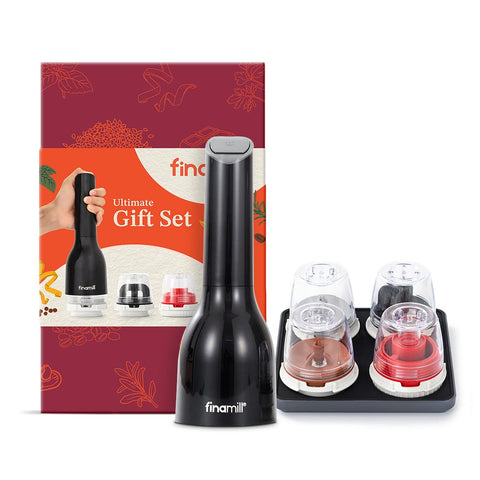 Caja regalo Finamill completa, ideal para cocinas y regalos.