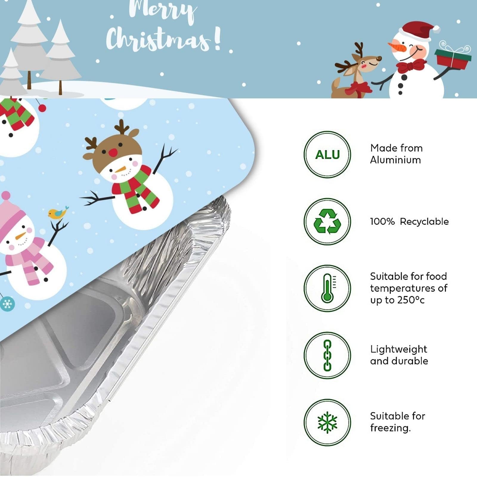 Disenos navideños Findful en cinco patrones para presentar galletas.