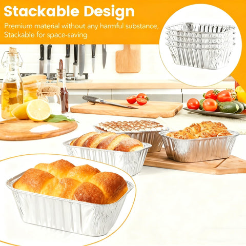 Findful mini pan aluminio desechable para eventos y catering.