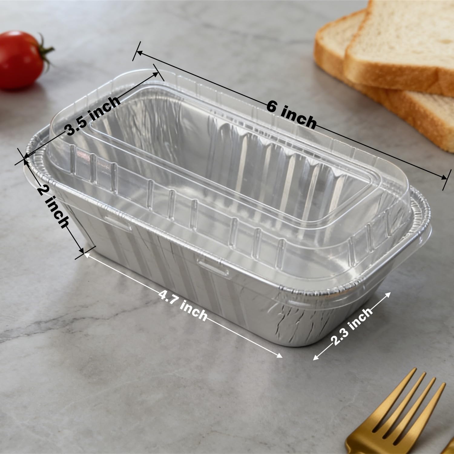 Findful minipan aluminio desechable ideal para comidas para llevar.
