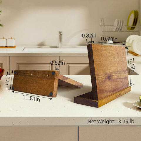 FINDKING dimensiones-22cm: espacio óptimo para cinco cuchillos.