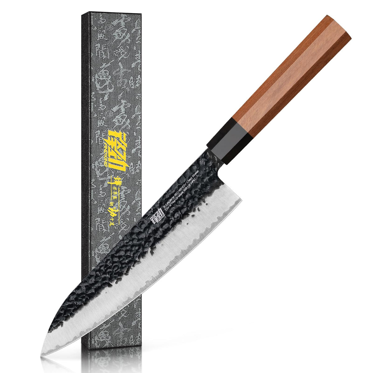 Cuchillo FINDKING Dynasty con lama 9Cr18MoV para cortes precisos.