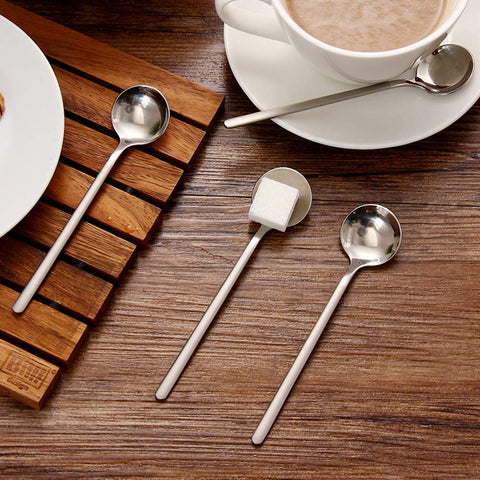 FindTop cucharas inox- acabado espejo, brillo duradero para la mesa