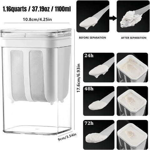 FindXeink Colador de Yogur apto para leche de frutos secos y bebidas