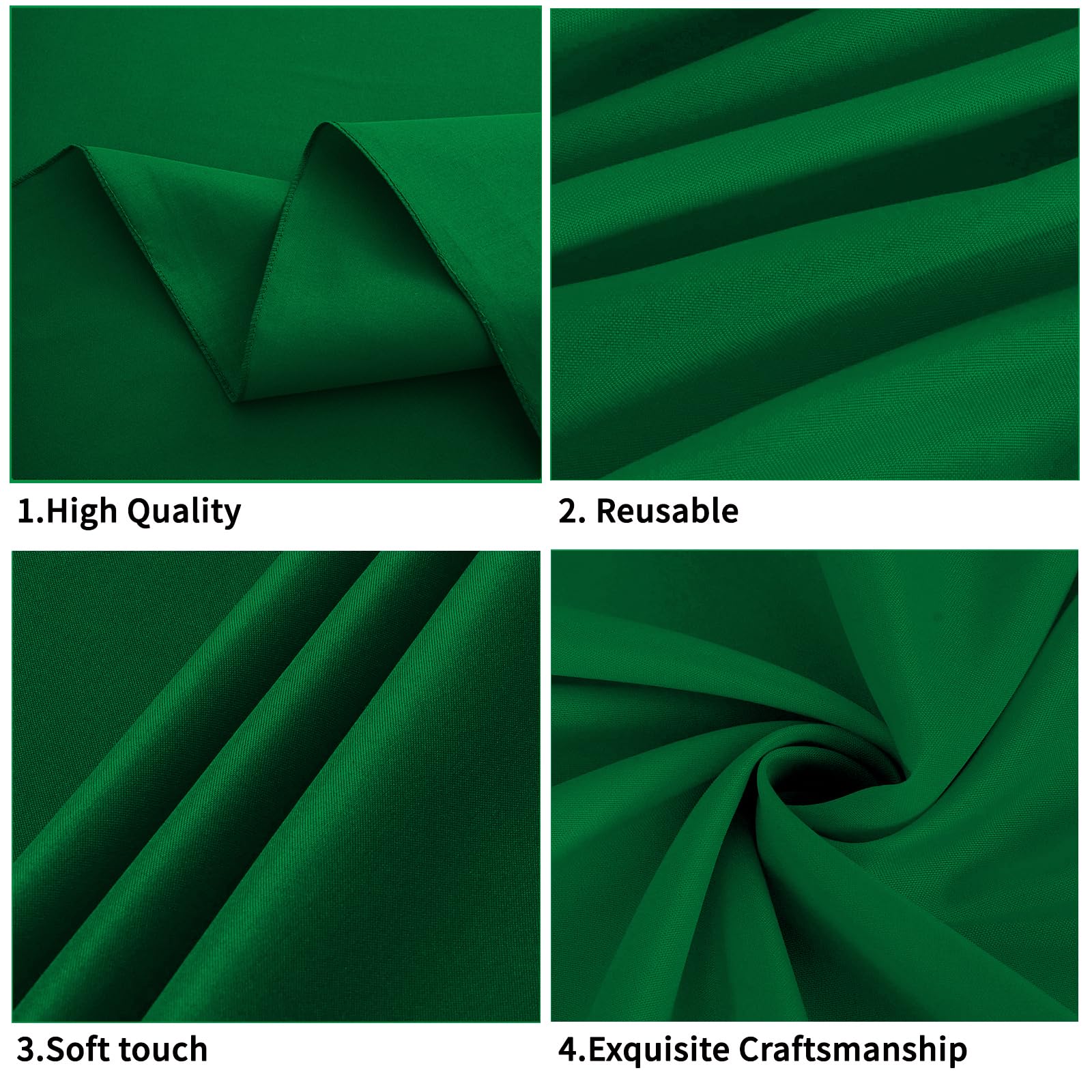 Mantel Hunter Green FINDYOU protege la mesa con estilo para eventos.