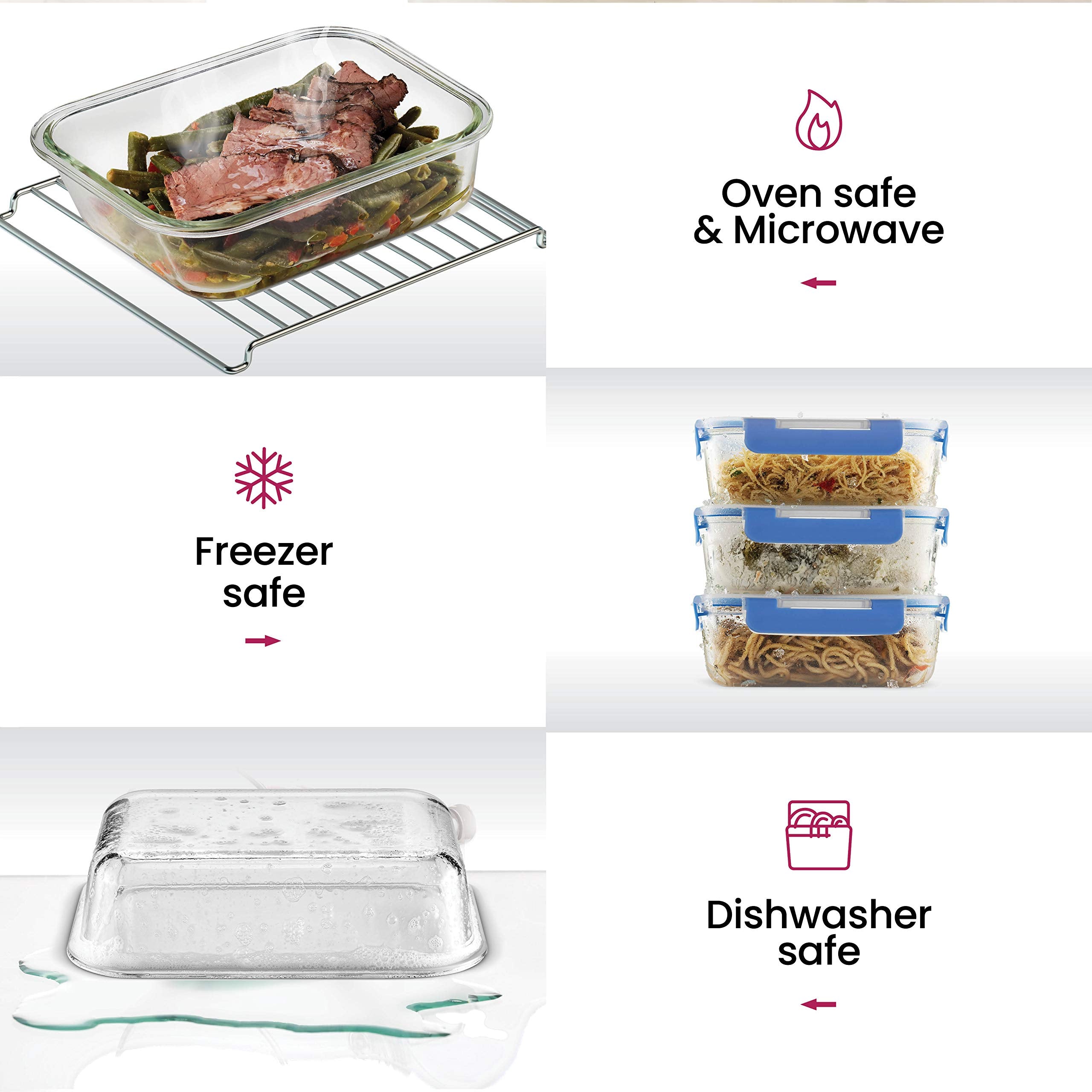 FineDine vidrio sin BPA garantiza seguridad alimentaria y uso diario confiable.