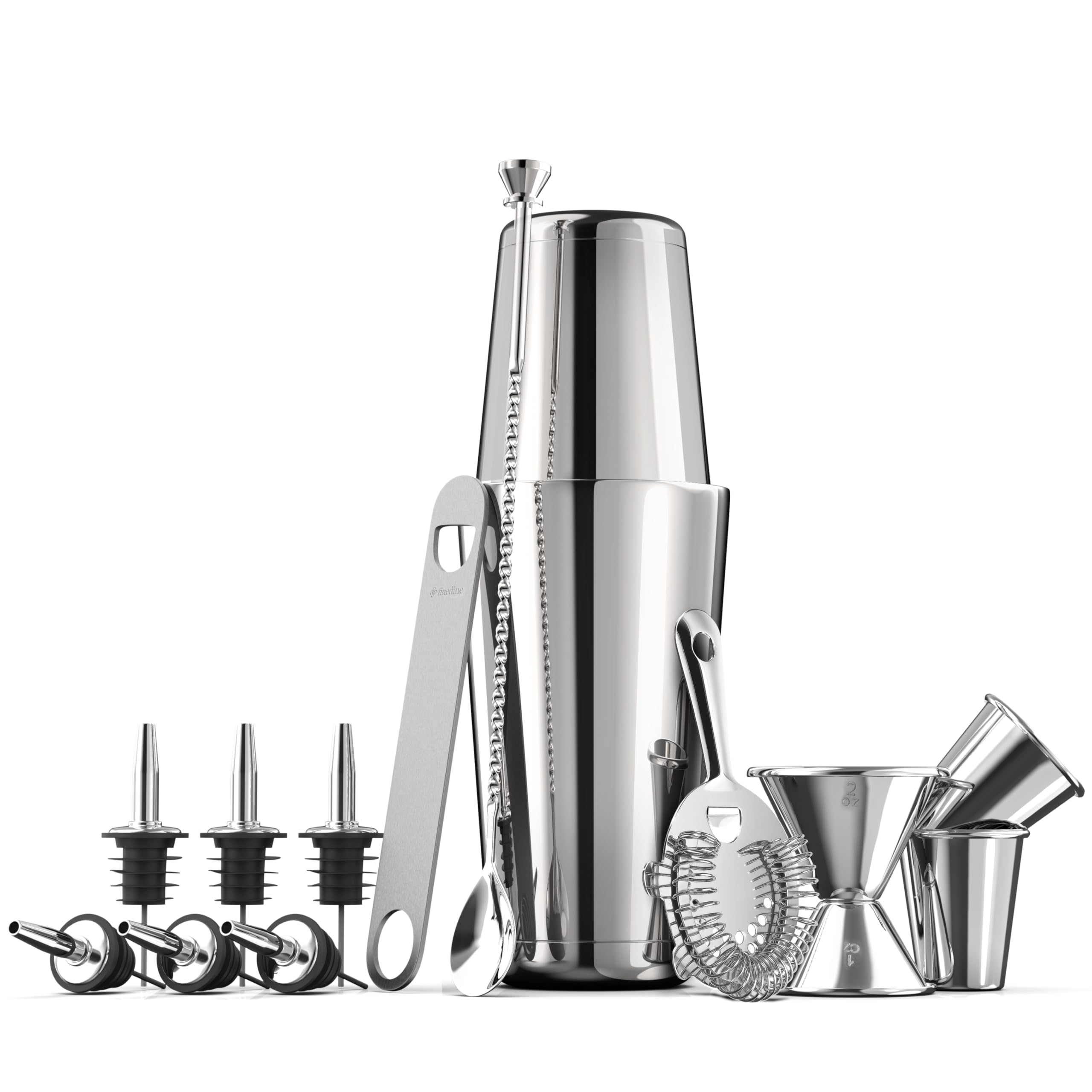 FineDine set de coctel experto de 14 piezas, tinas para mezclar para casa.