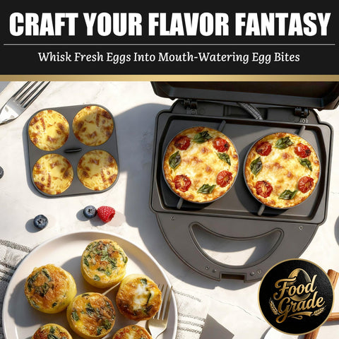 FineMade: molde 4 en 1 mini para porciones perfectas de huevos.