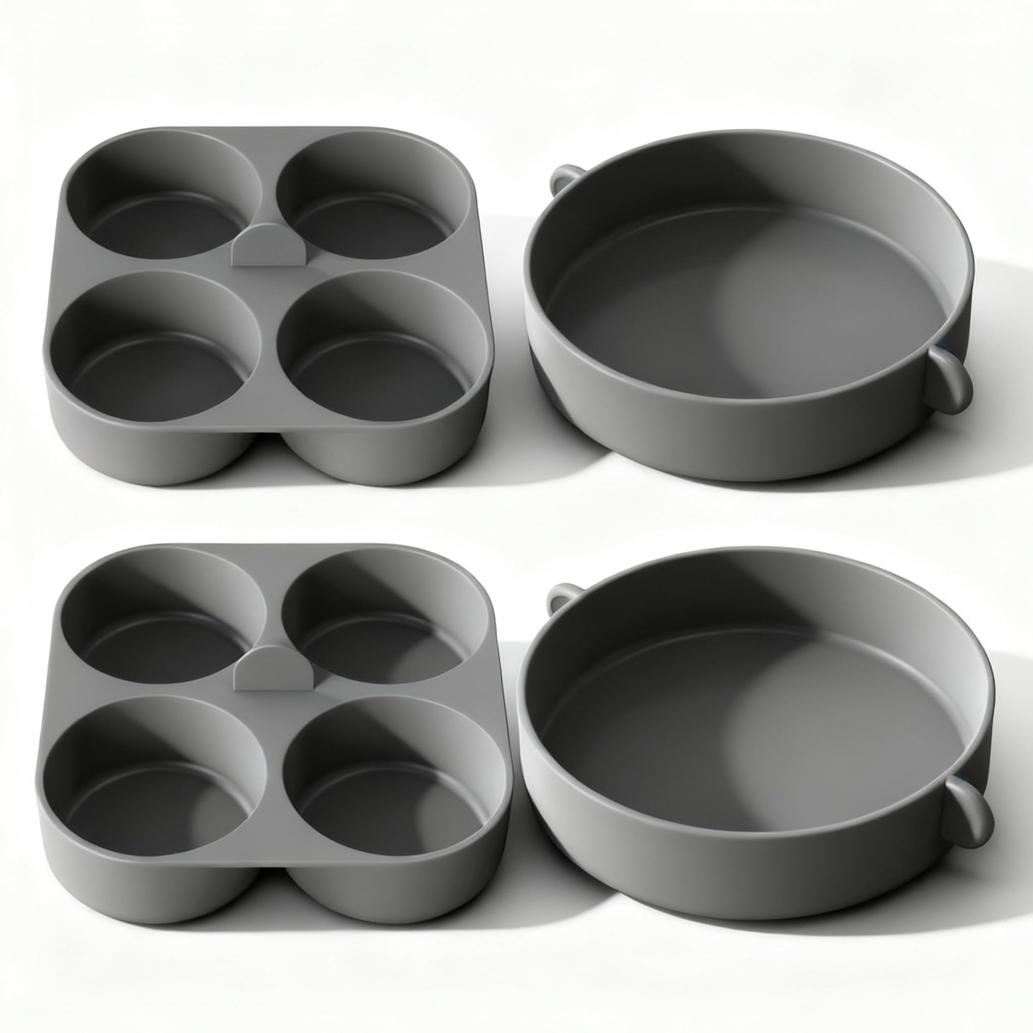 FineMade: molde de silicona para huevos de 4 pulgadas, ideal para desayunos rápidos.