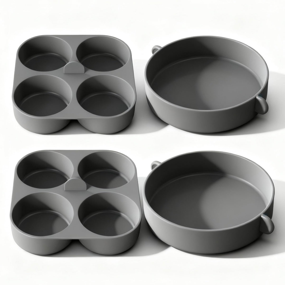 FineMade: molde de silicona para huevos de 4 pulgadas, ideal para desayunos rápidos.