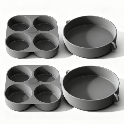 FineMade: molde de silicona para huevos de 4 pulgadas, ideal para desayunos rápidos.
