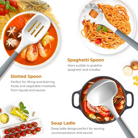Tenedor para espagueti de silicona FINENUT para servir pasta