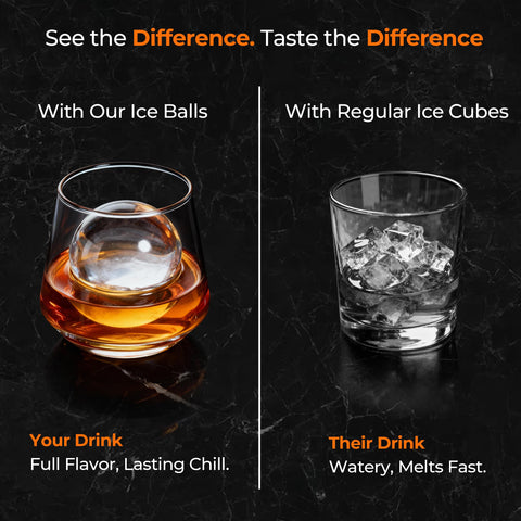 FINENUT bolas-hielo-derretimiento-lento enfrían bebidas por más tiempo.