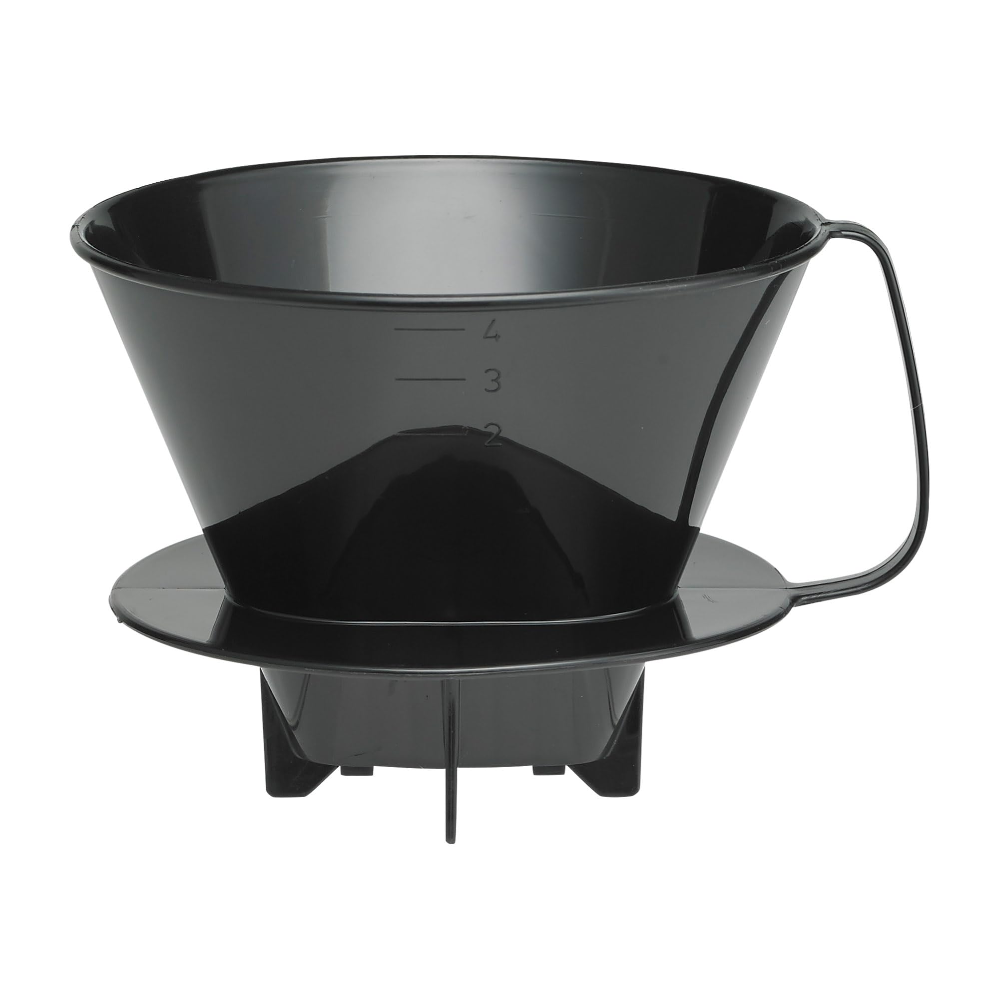 Fino cono filtracion goteo sobre taza para aroma más intenso