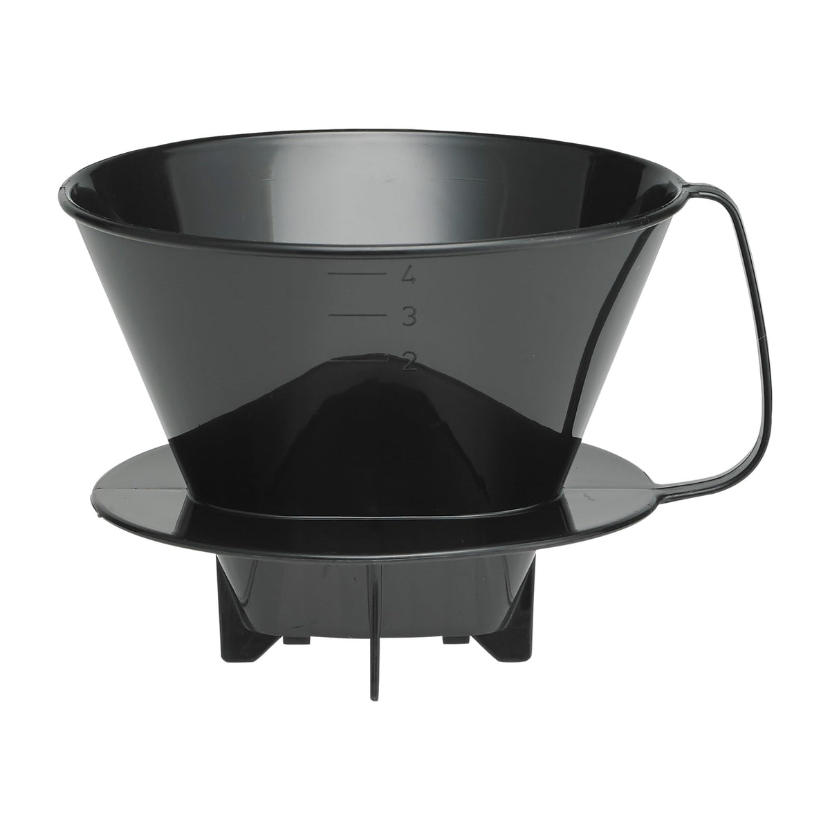 Fino cono filtracion goteo sobre taza para aroma más intenso