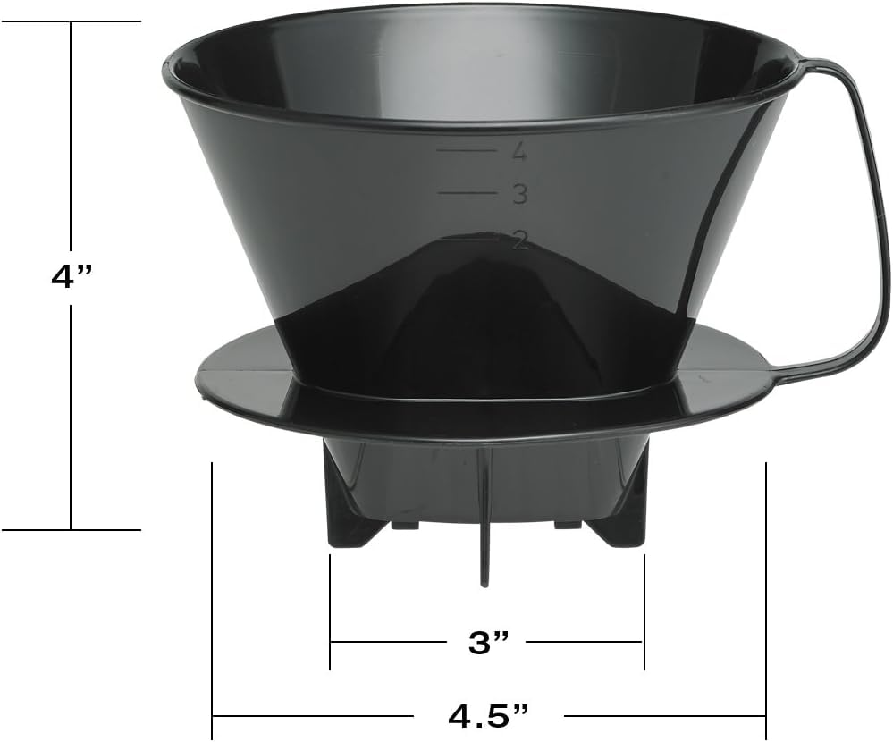 Fino cono material sin BPA reutilizable y resistente