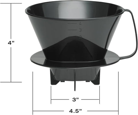 Fino cono material sin BPA reutilizable y resistente
