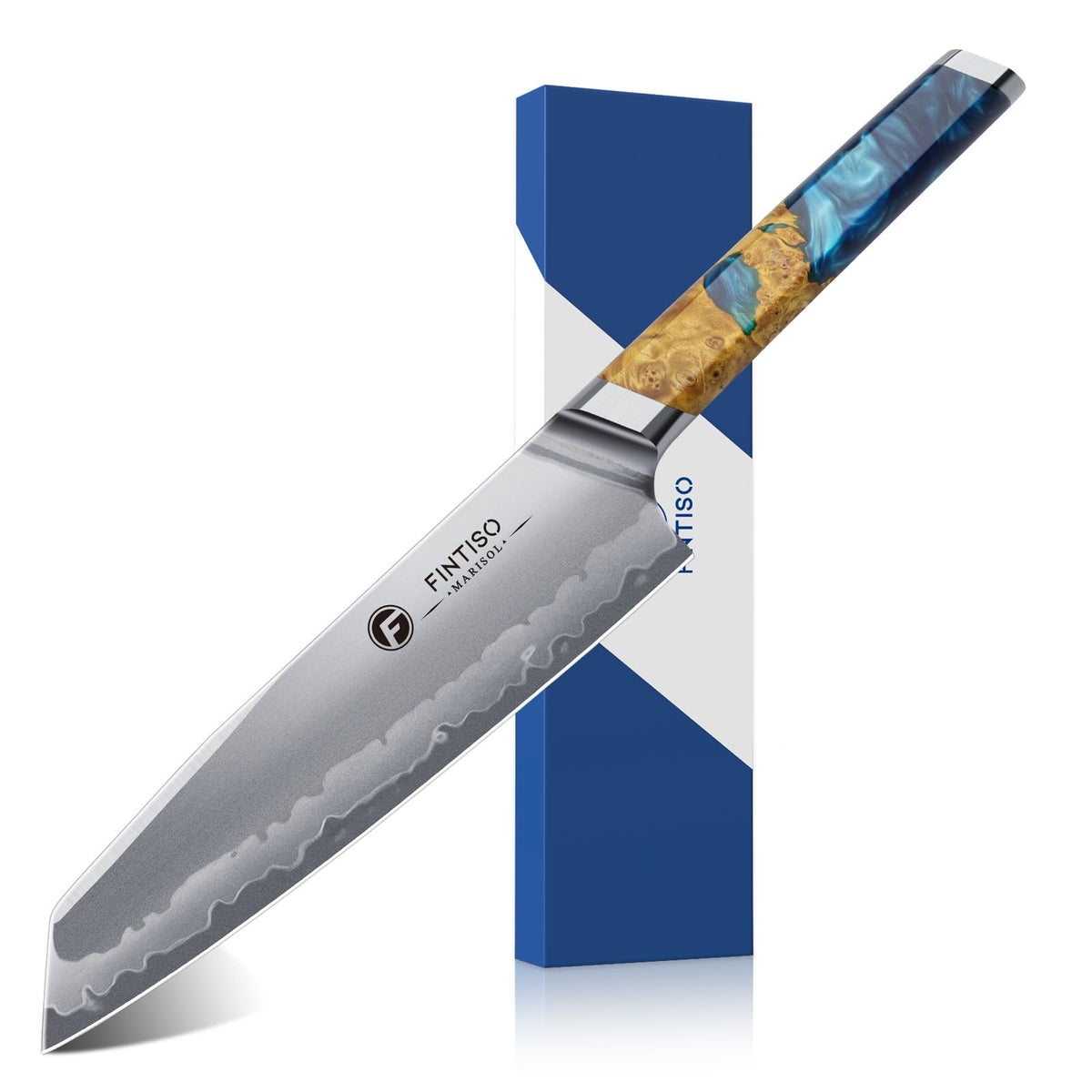 Cuchillo FINTISO con hoja S35VN y núcleo para cortes precisos en la cocina