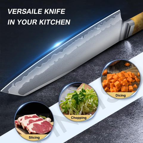 Cuchillo FINTISO acabado satinado, reduce reflejos y facilita limpieza