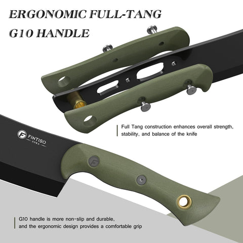 Mango ergonómico G10 FINTISO, agarre cómodo y estable durante el corte.