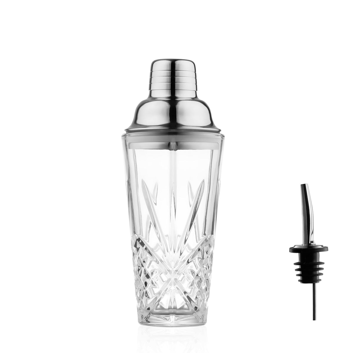 Fioance agitador martini, cristal elegante, realza la experiencia de cócteles