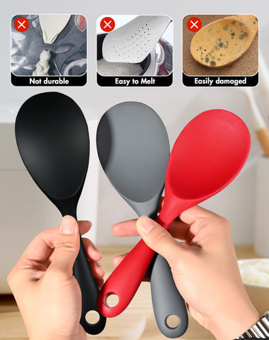 FireKylin cucharon-arroz resistente al calor para uso seguro cerca de la olla