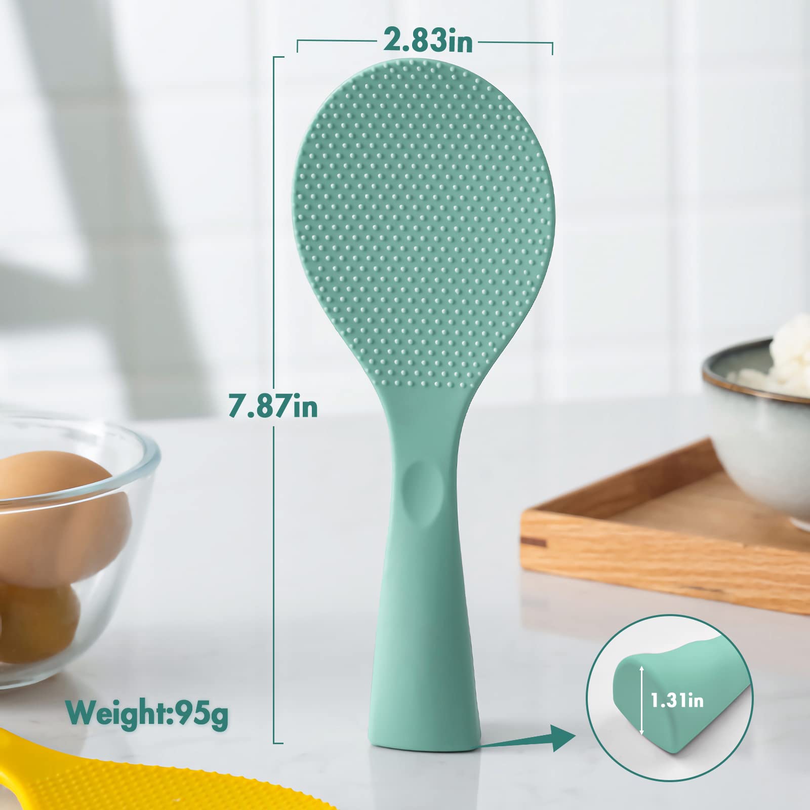 FireKylin espátula para arroz multiuso para mezclar y servir sin rayar vajilla.