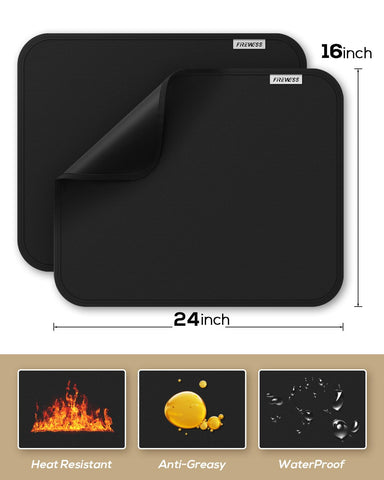 Almohadilla para freidora profunda FireWESS, protege superficies y facilita limpieza.