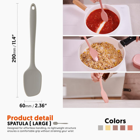 Espátula Firgi para batido suave y uniforme sin grumos.