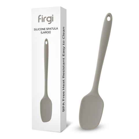 Espátula Firgi de silicona platino para mezclar masa sin rayar.