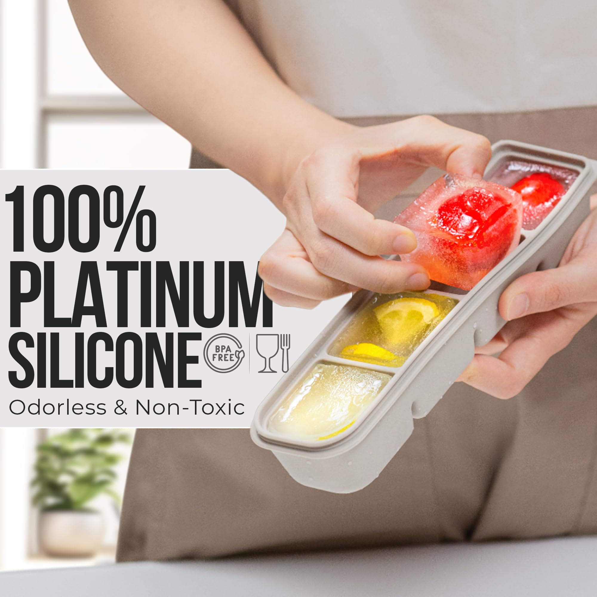 Silicona flexible Firgi facilita desmolde de cubos sin esfuerzo.