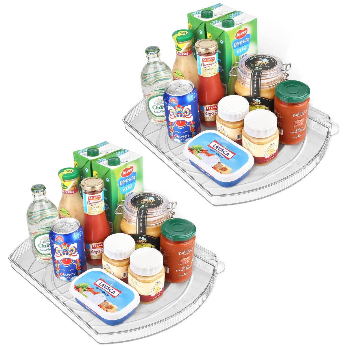 FIRJOY giro nevara rectangular facilita acceso rápido a productos en la nevera