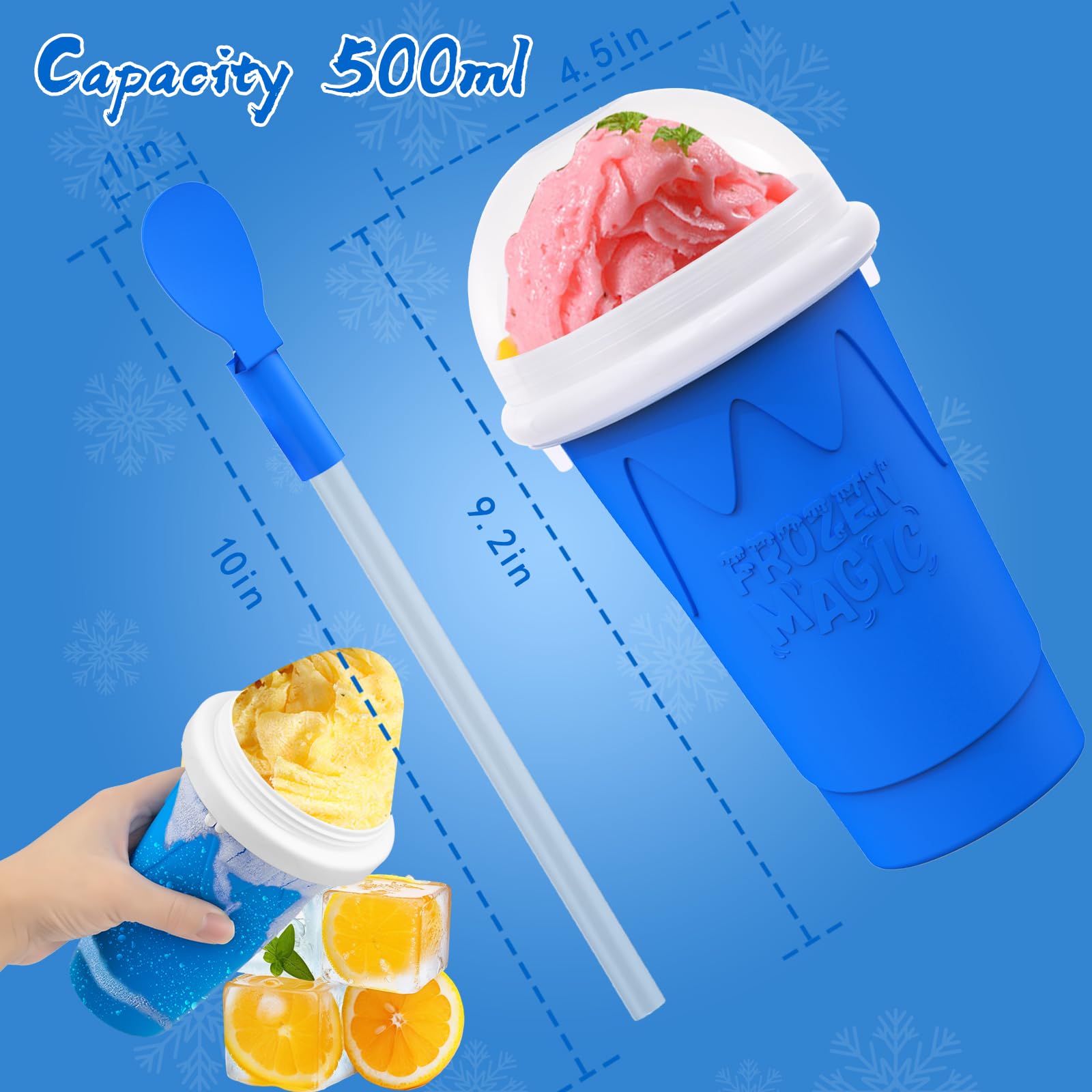 Vaso de fácil limpieza Firjuty, reutilizable tras varios usos.