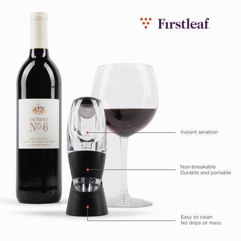 Firstleaf aerador vino compatibilidad universal facilita servicio en cualquier botella